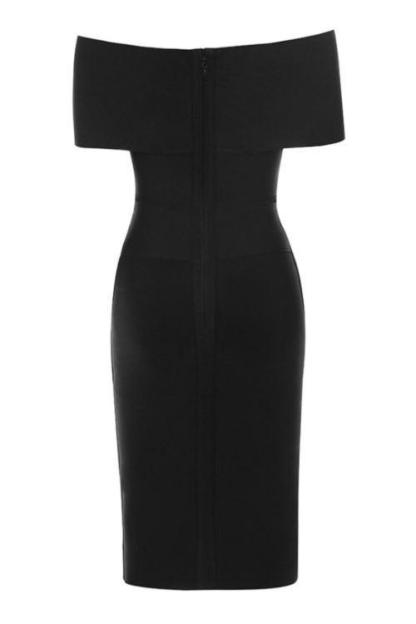 Black Off Shoulder Mini Dress | Mix Mix Style [Hot Seller]-Mix MIx Style
