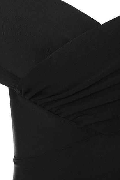 Black Off Shoulder Mini Dress | Mix Mix Style [Hot Seller]-Mix MIx Style