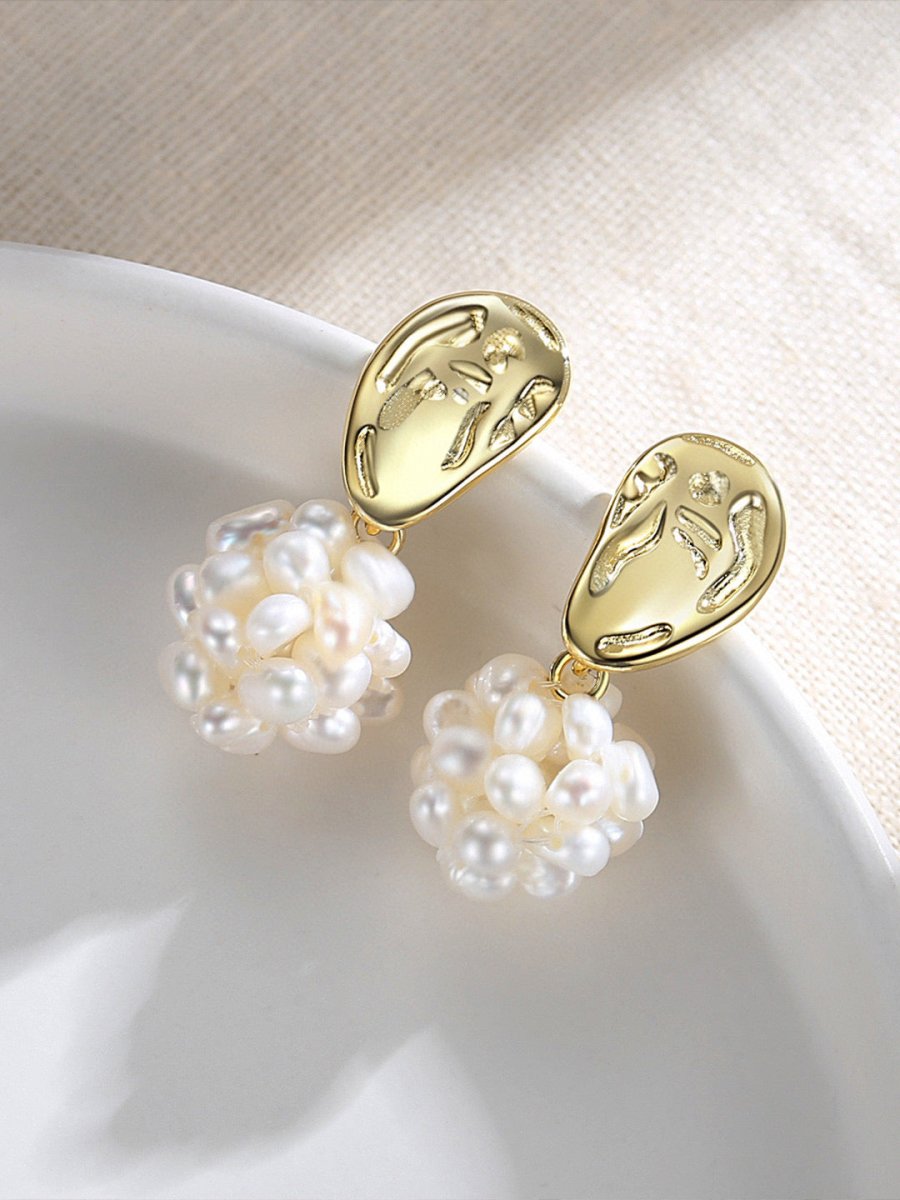 Romantic Akoya Pearl Bead s925 Sterling Silver Earrings | Mix Mix Style-Mix MIx Style
