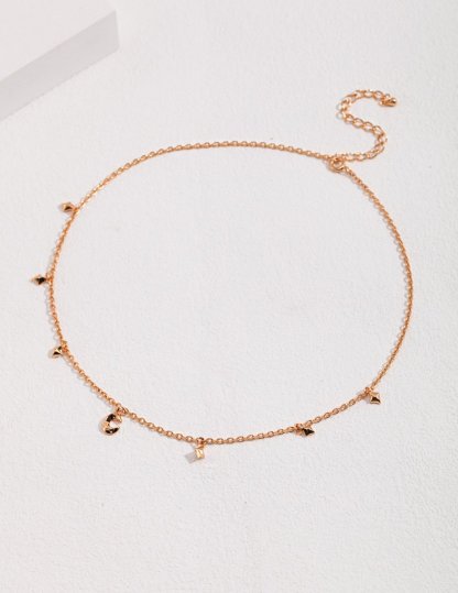 Moon and Star Sterling Silver Necklace | Mix Mix Style-Mix MIx Style