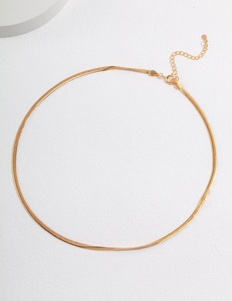 s925 Sterling Silver Gold Snake Chain | Mix Mix Style-Mix MIx Style