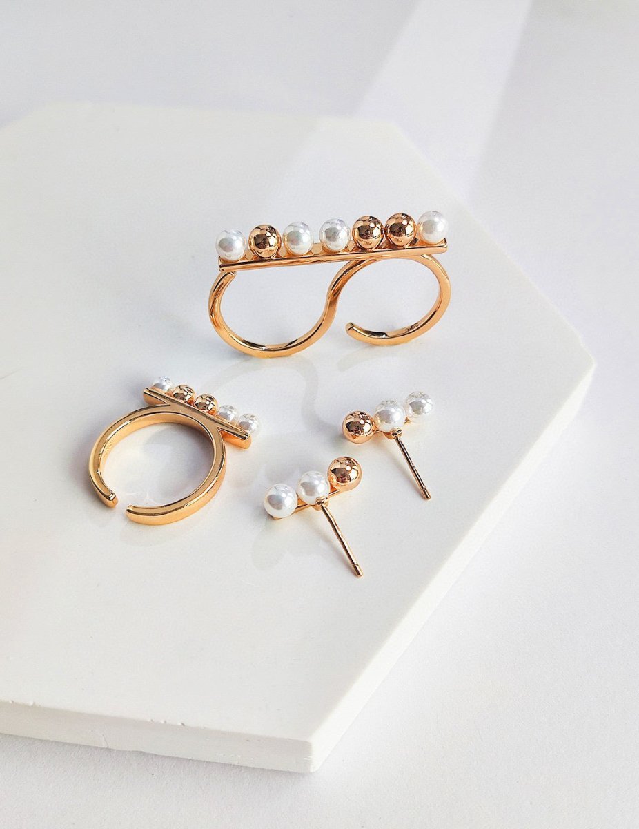 Unique s925 Sterling Silver and Akoya Beads Earrings | Mix Mix Style-Mix MIx Style