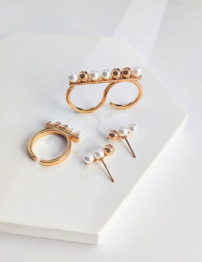 Unique s925 Sterling Silver and Akoya Beads Earrings | Mix Mix Style-Mix MIx Style