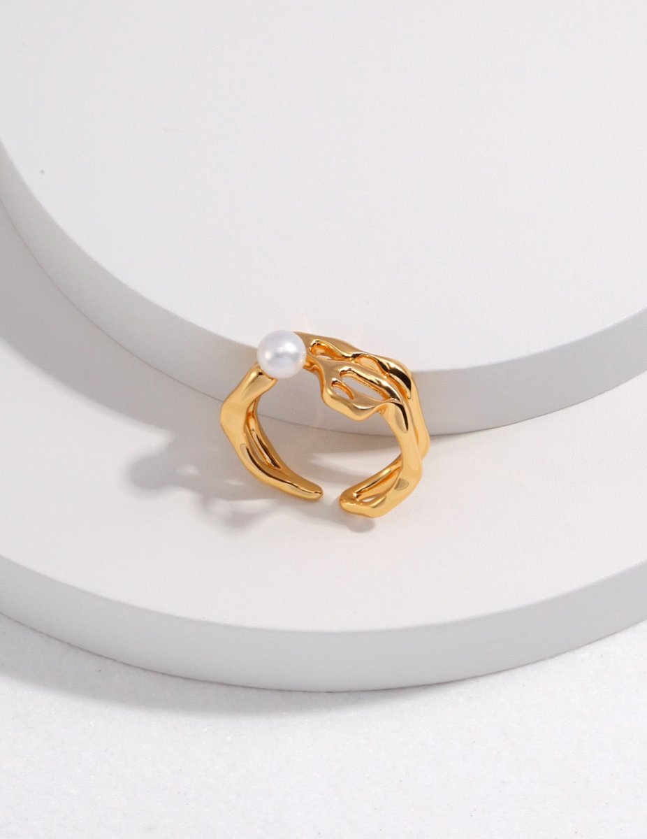 Timeless Pearl s925 Sterling Silver Rings | Mix Mix Style-Mix MIx Style
