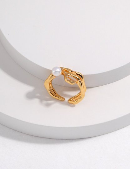 Timeless Pearl s925 Sterling Silver Rings | Mix Mix Style-Mix MIx Style