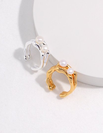 Classic s925 Sterling Silver Pearl Ring | Mix Mix Style [Hot Seller]-Mix MIx Style