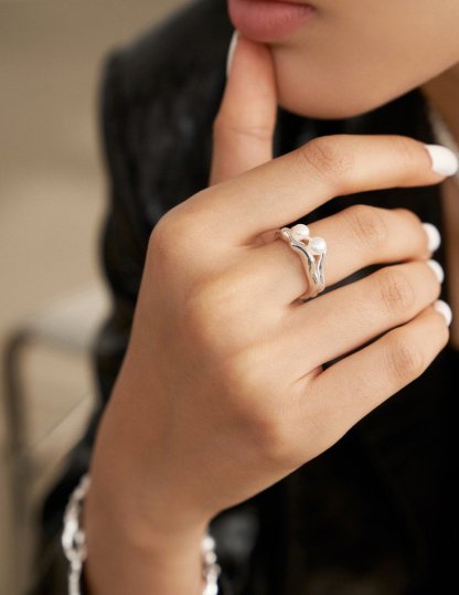 Classic s925 Sterling Silver Pearl Ring | Mix Mix Style [Hot Seller]-Mix MIx Style