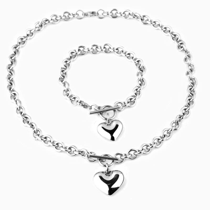 Lustrous Heart Jewelry Set-Mix MIx Style
