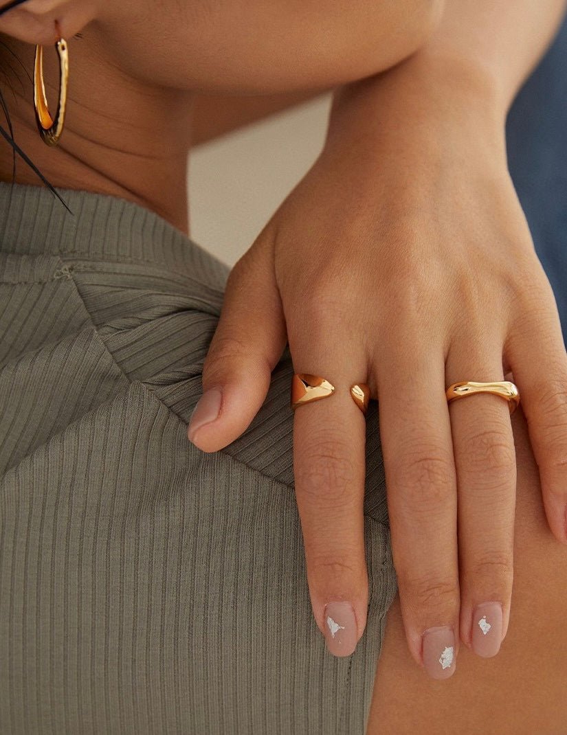 Minimalist Sterling Silver Open Adjustable Ring | Mix Mix Style-Mix MIx Style