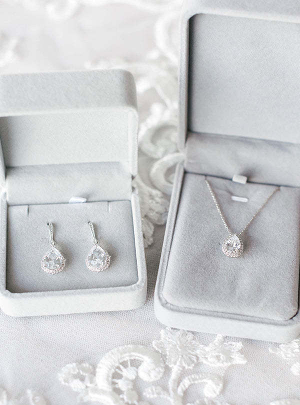 Moissanite 18K White Gold Jewelry Set | Mix Mix Style [Hot Seller]-Mix MIx Style