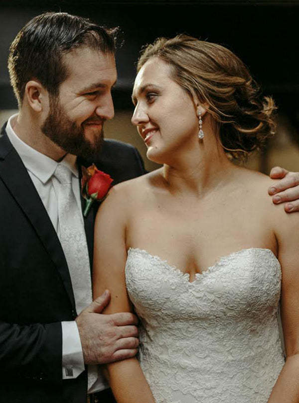 Moissanite Long Drop 18k White Gold Earrings | Mix Mix Style [Hot Seller]-Mix MIx Style