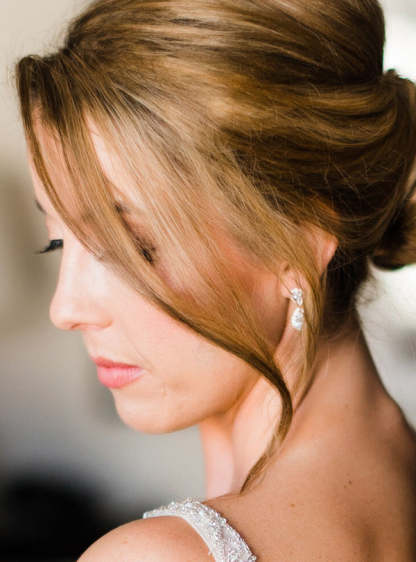 Classic Teardrop Moissanite 18K White Gold Earrings | Mix Mix Style [Hot Seller]-Mix MIx Style