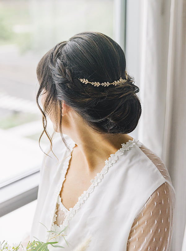 Boho Crystal Leaf Hair Comb | Mix Mix Style [Hot Seller]-Mix MIx Style