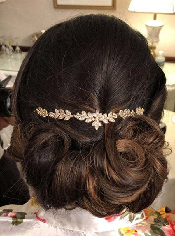 Boho Crystal Leaf Hair Comb | Mix Mix Style [Hot Seller]-Mix MIx Style