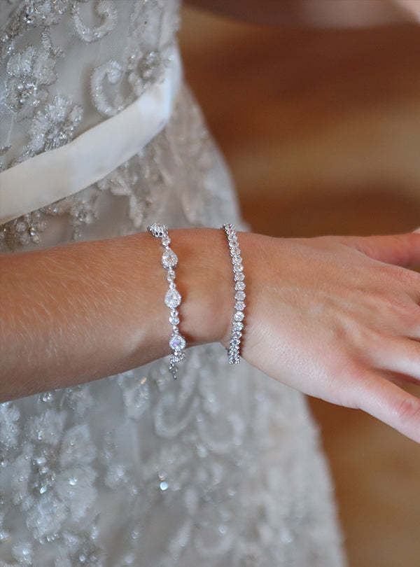 Crystal Tennis 18K Gold Plated Bracelet | Mix Mix Style [Hot Seller]-Mix MIx Style