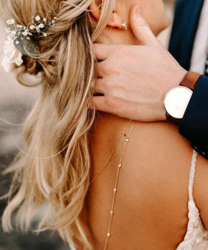 Moissanite U Drape s925 Sterling Silver Back Necklace | Mix Mix Style [Hot Seller]-Mix MIx Style