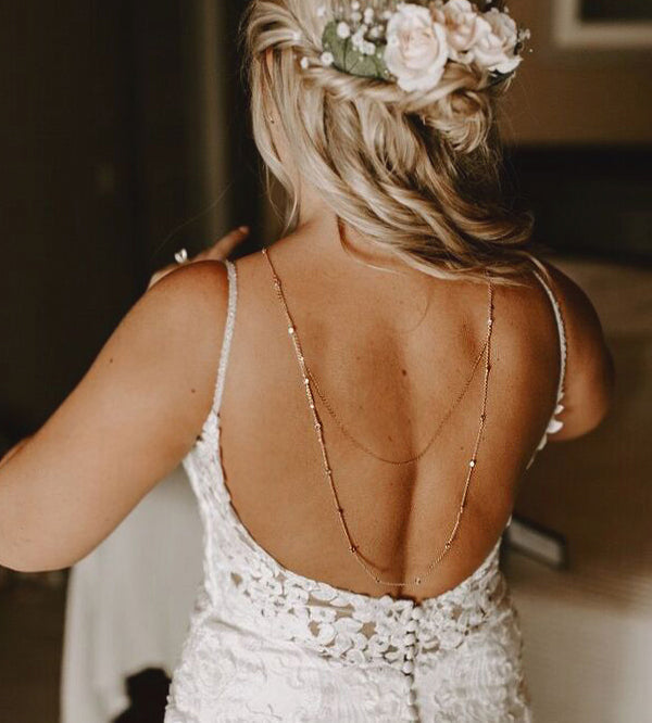 Moissanite U Drape s925 Sterling Silver Back Necklace | Mix Mix Style [Hot Seller]-Mix MIx Style