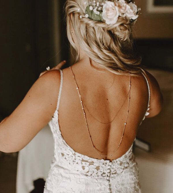 Moissanite U Drape s925 Sterling Silver Back Necklace | Mix Mix Style [Hot Seller]-Mix MIx Style