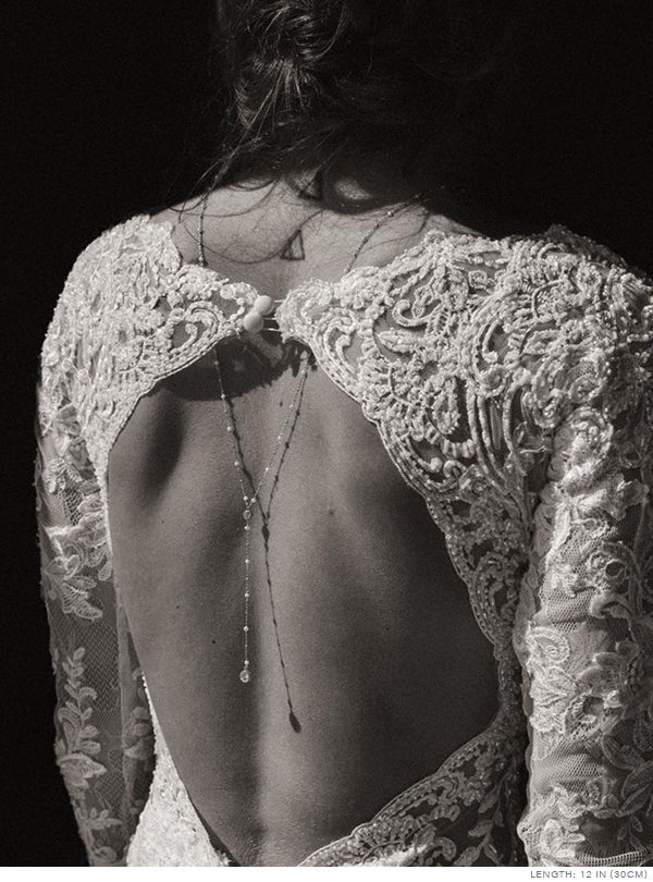 Pearl Y Lariat Back s925 Sterling Silver Necklace | Mix Mix Style [Hot Seller]-Mix MIx Style