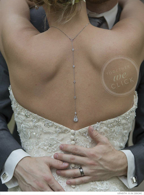 Moissanite Back Pendant s925 Sterling Silver Necklace | Mix Mix Style [Hot Seller]-Mix MIx Style