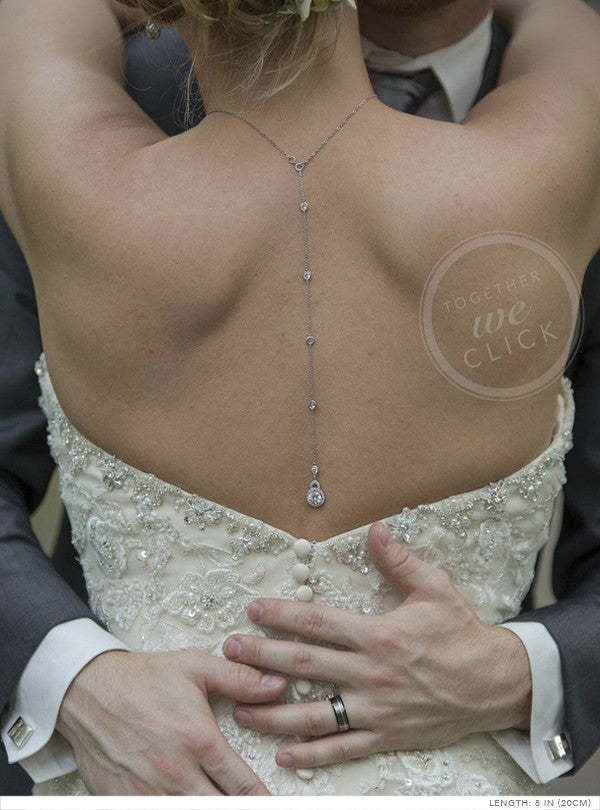 Moissanite Back Pendant s925 Sterling Silver Necklace | Mix Mix Style [Hot Seller]-Mix MIx Style