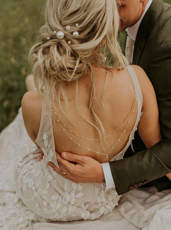 Pearl Y Lariat s925 Sterling Silver Back Necklace | Mix Mix Style [Hot Seller]-Mix MIx Style