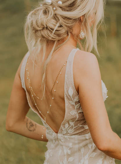 Pearl Y Lariat s925 Sterling Silver Back Necklace | Mix Mix Style [Hot Seller]-Mix MIx Style