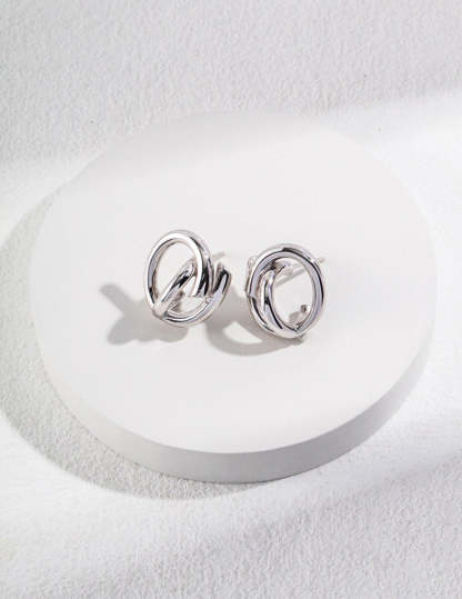 Minimalist s925 Sterling Silver Spiral Earrings | Mix Mix Style