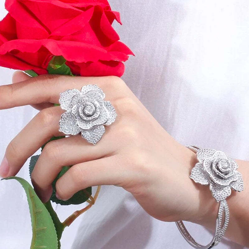 Sparkling Rose Jewelry Set-Mix MIx Style