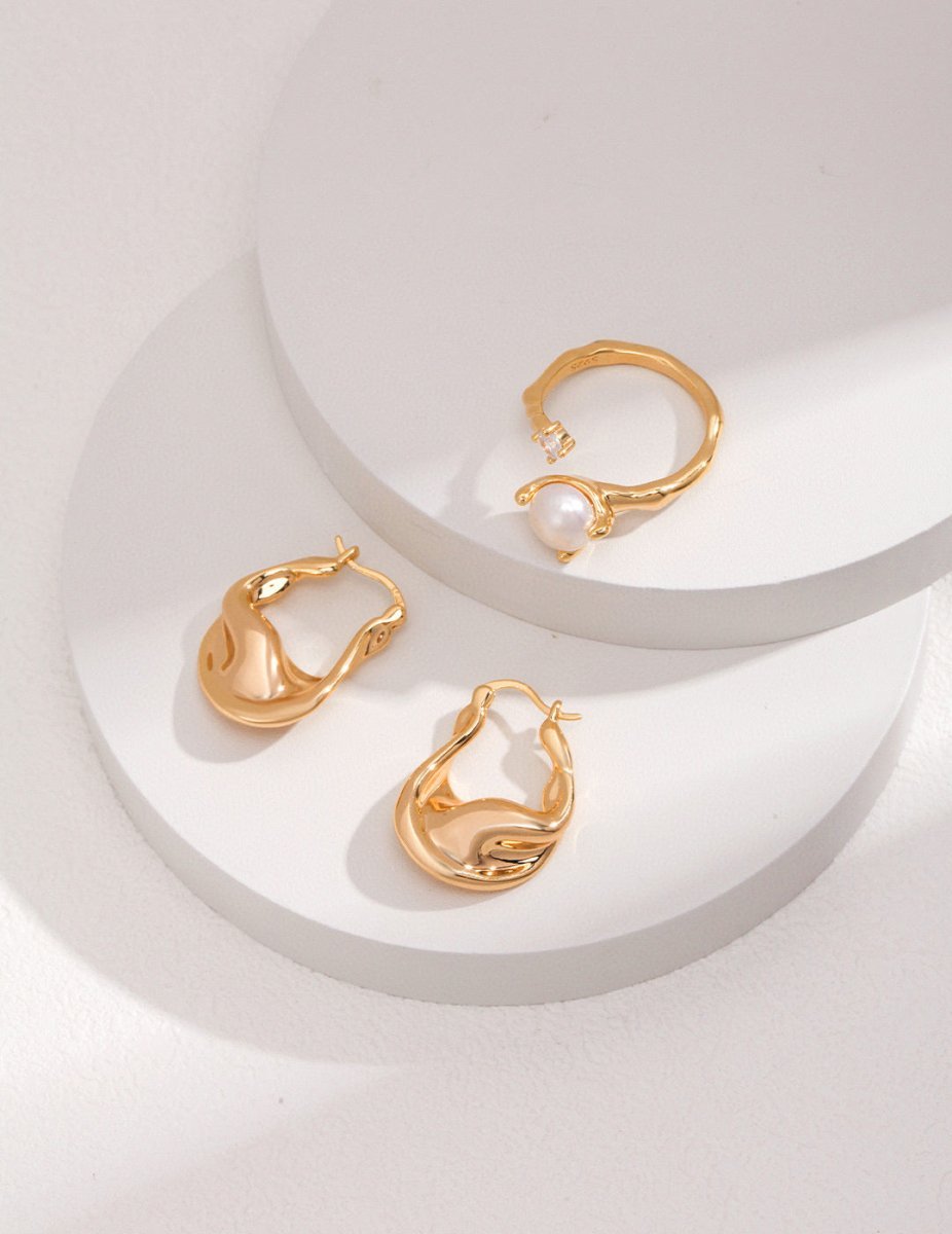 s925 Sterling Silver and Moissanite and Pearl Ring | Mix Mix Style-Mix MIx Style