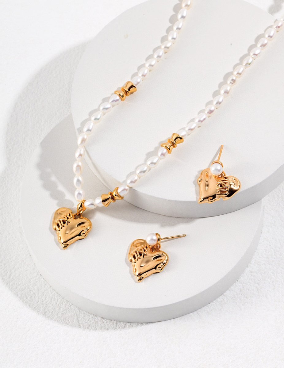 Heart Akoya Pearl Necklace | Mix Mix Style-Mix MIx Style