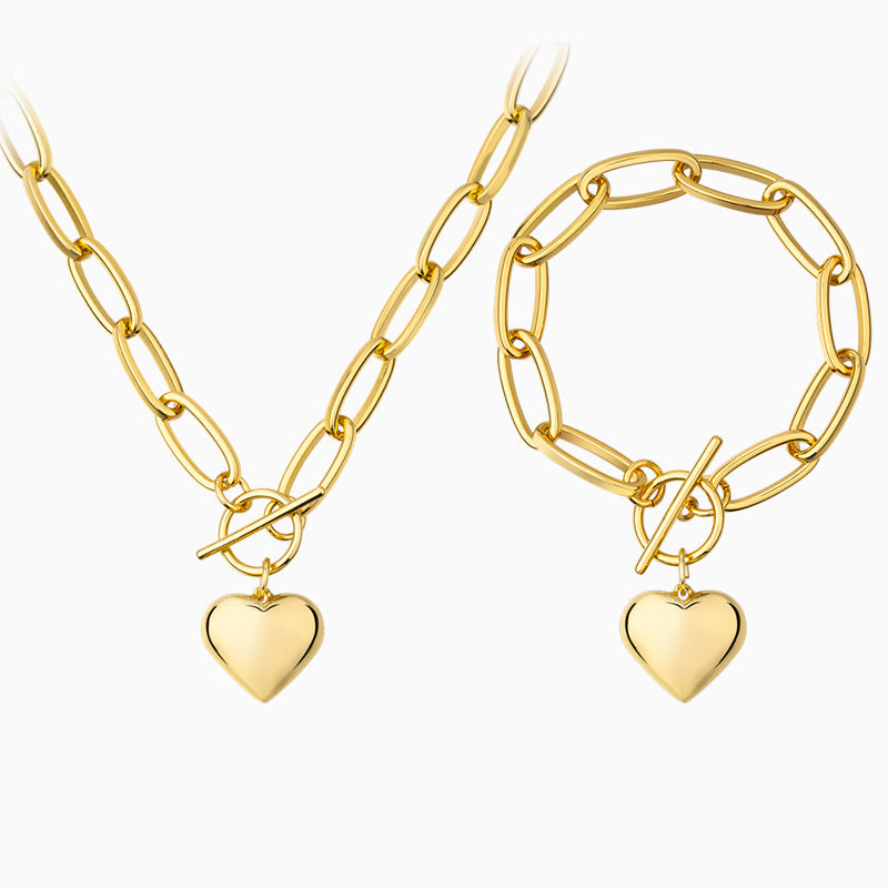 Saint Heart Pendant Jewelry Set-Mix MIx Style