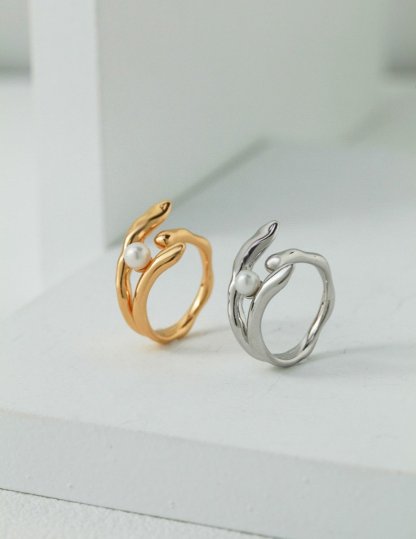 s925 Sterling Silver and Akoya Pearl Ring | Mix Mix Style [Hot Seller]-Mix MIx Style