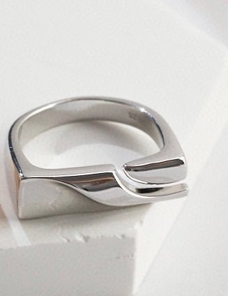 Classic s925 Sterling Silver Statement Ring | Mix Mix Style-Mix MIx Style