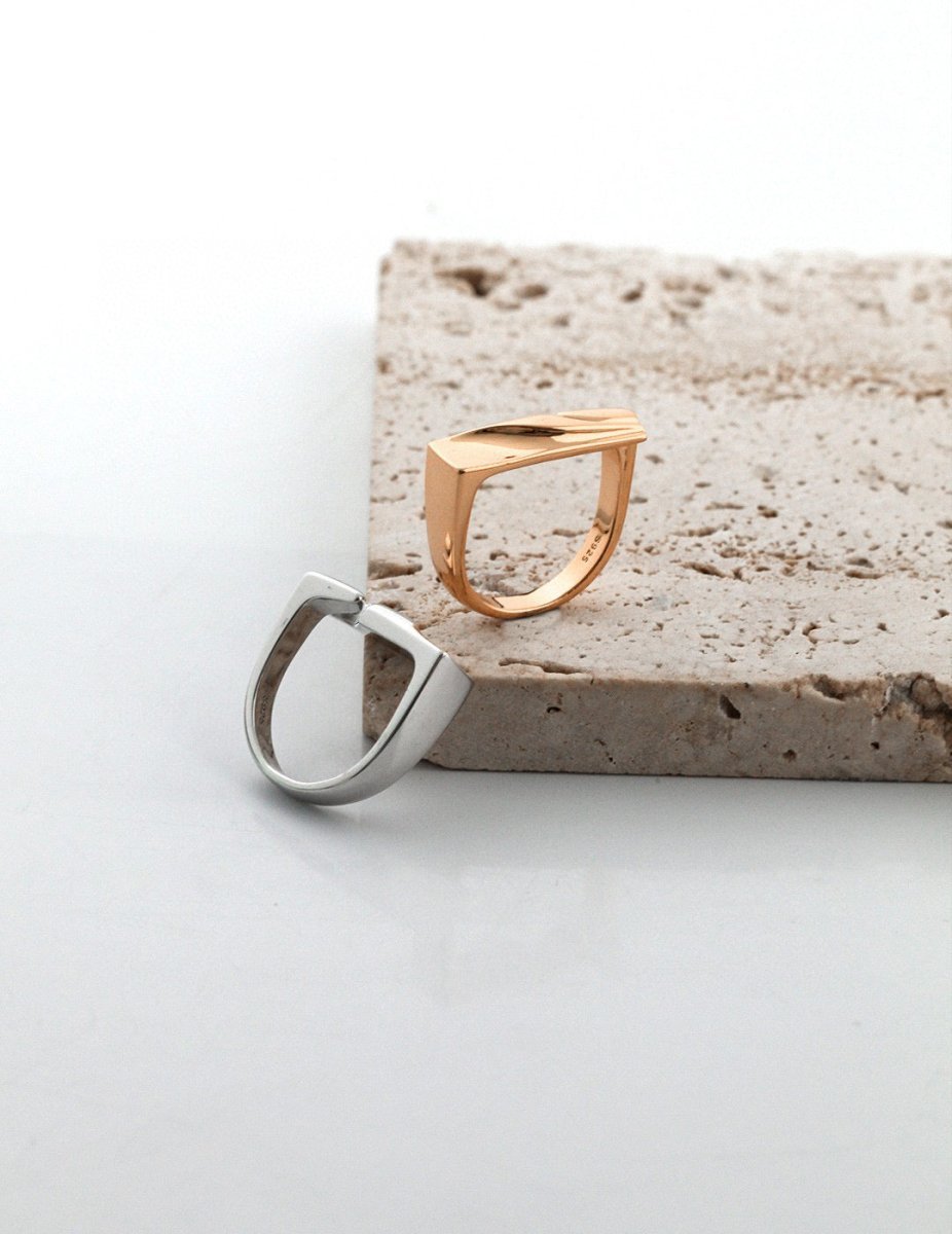 Classic s925 Sterling Silver Statement Ring | Mix Mix Style-Mix MIx Style