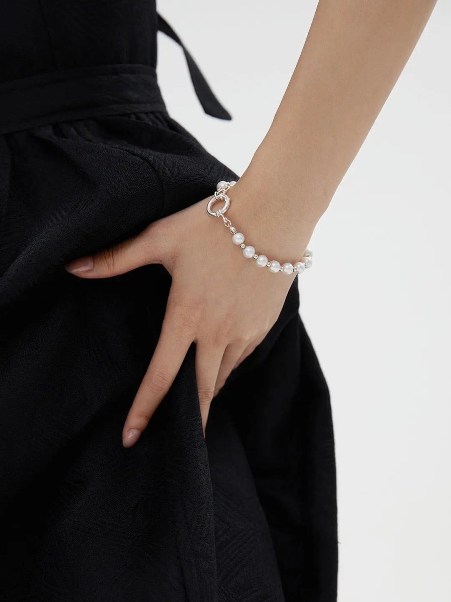 Classic Akoya Pearl s925 Sterling Silver Bracelet | Mix Mix Style-Mix MIx Style