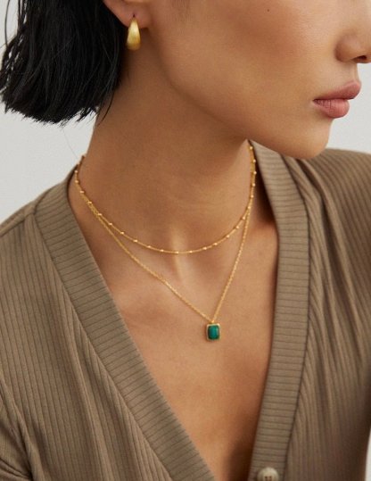 s925 Sterling Silver Beads Minimalist Necklace | Mix Mix Style-Mix MIx Style