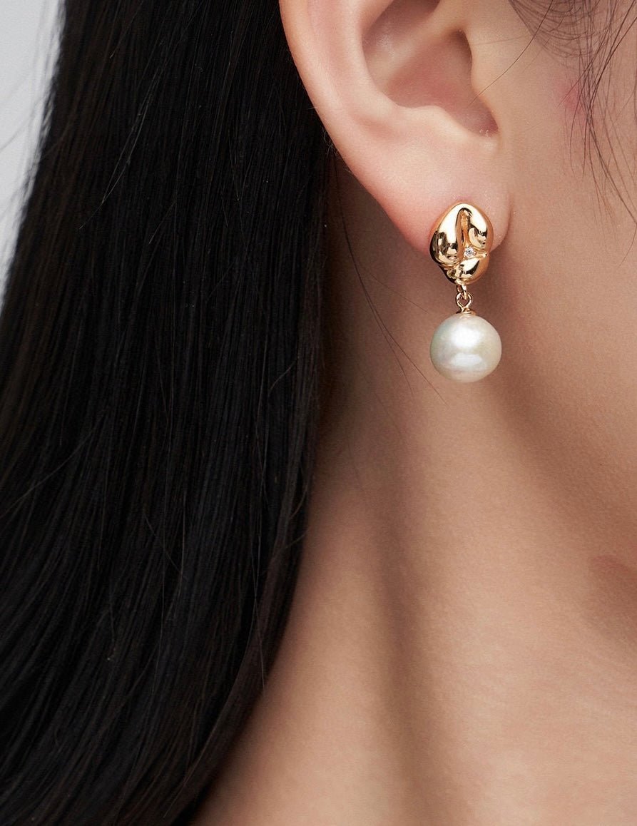 Sterling Silver Akoya Pearl Earrings | Mix Mix Style-Mix MIx Style