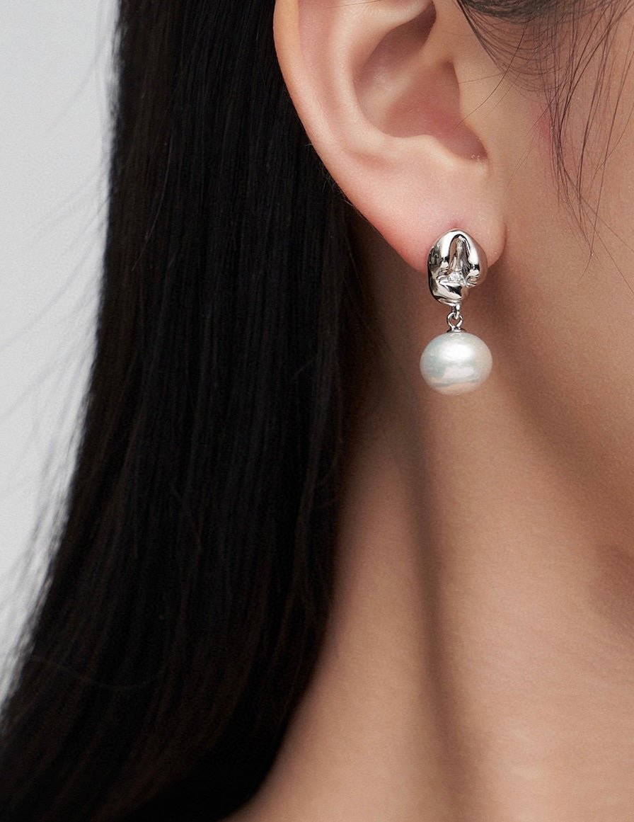 Sterling Silver Akoya Pearl Earrings | Mix Mix Style-Mix MIx Style
