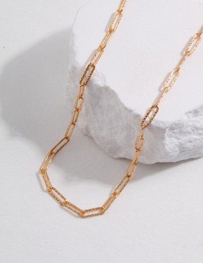 s925 Sterling Silver Minimalist Paper Clip Chain | Mix Mix Style-Mix MIx Style