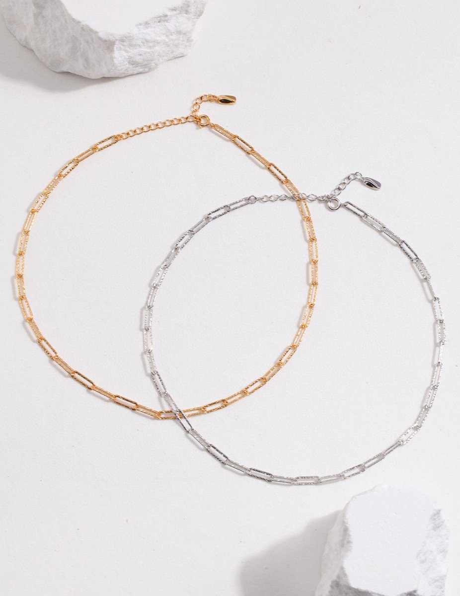 s925 Sterling Silver Minimalist Paper Clip Chain | Mix Mix Style-Mix MIx Style