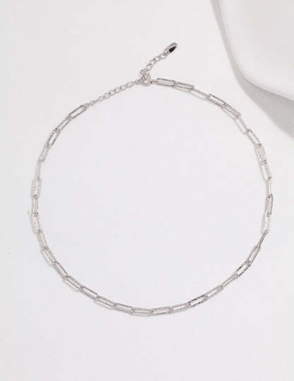 s925 Sterling Silver Minimalist Paper Clip Chain | Mix Mix Style-Mix MIx Style