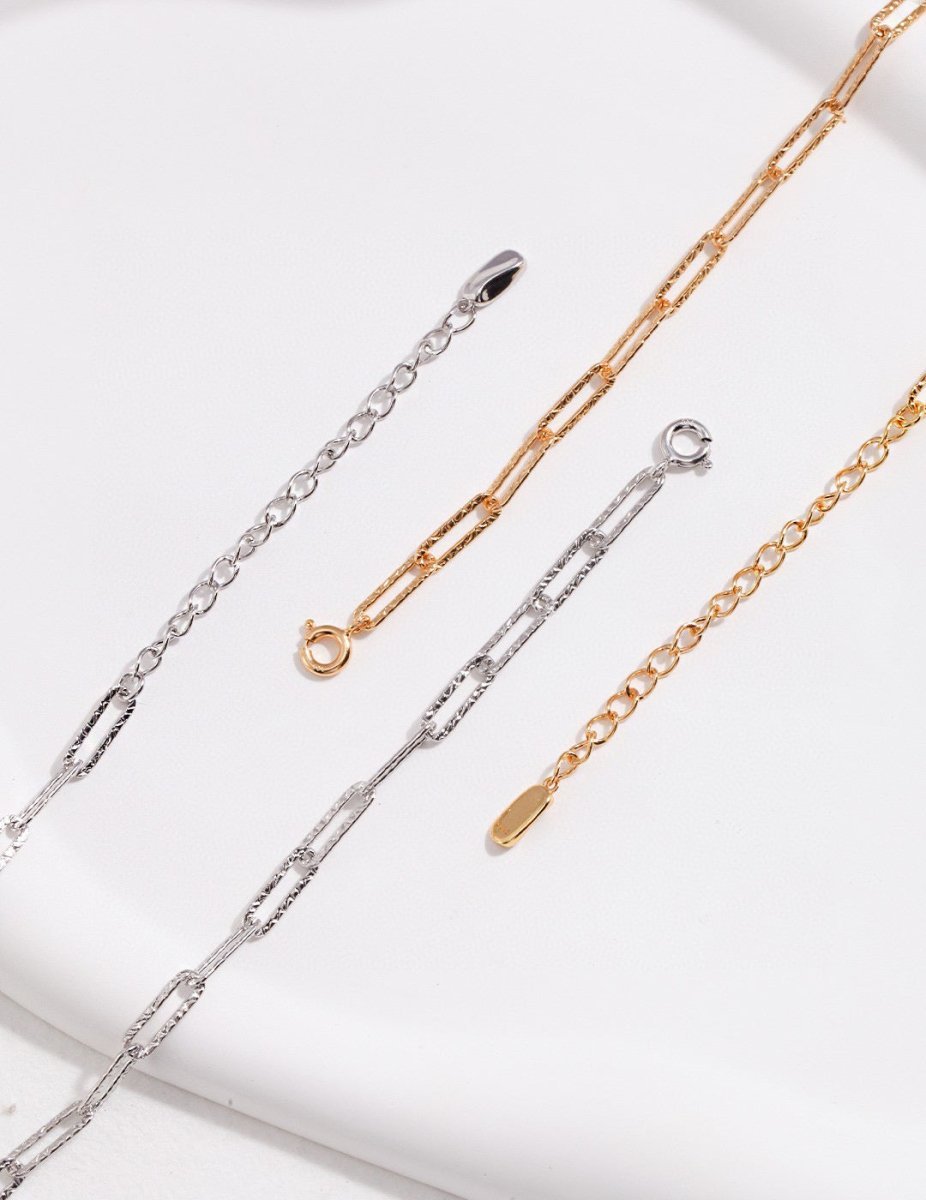 s925 Sterling Silver Minimalist Paper Clip Chain | Mix Mix Style-Mix MIx Style