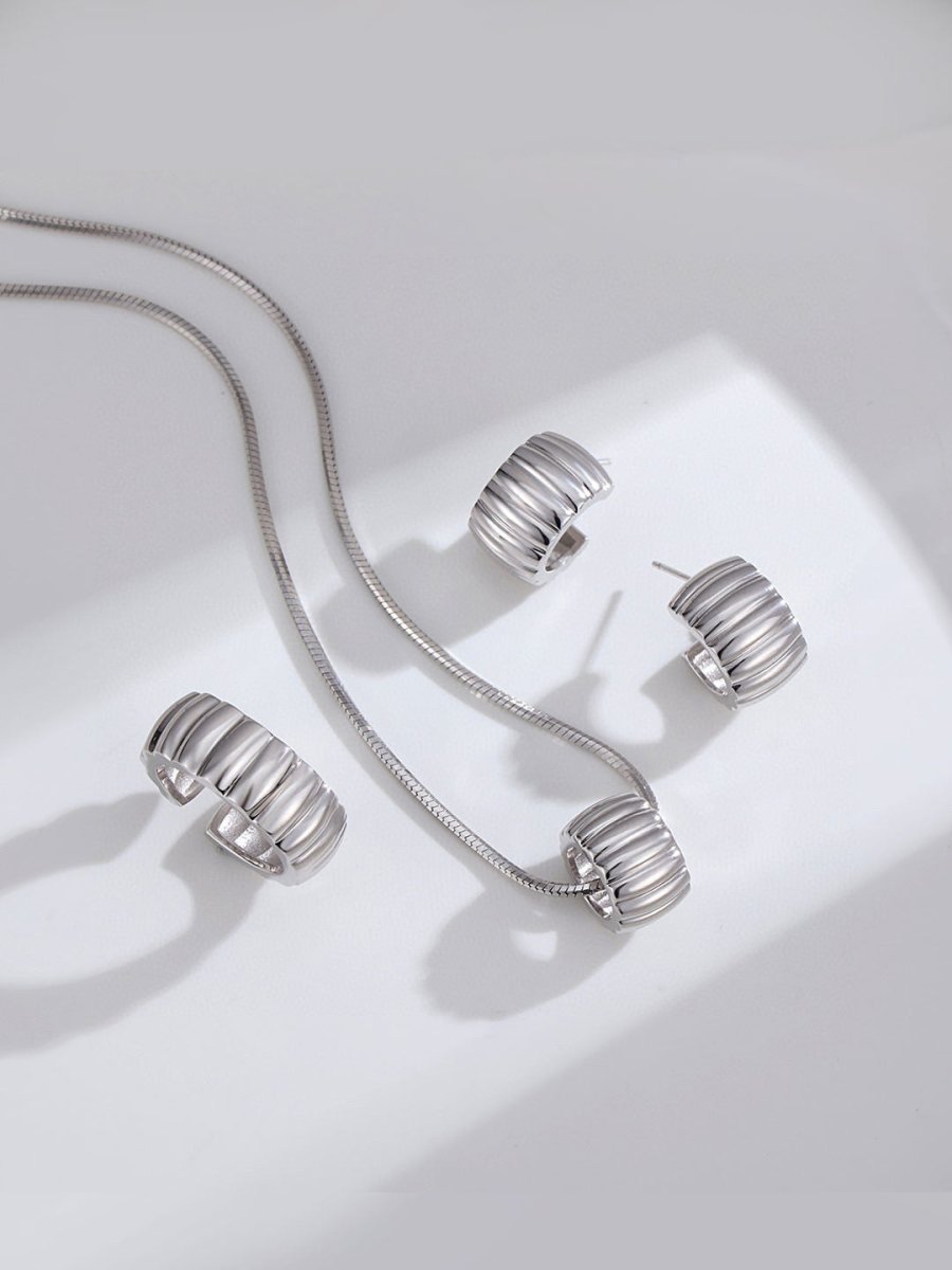 Minimalist Sterling Silver Gear Pendant Necklace | Mix Mix Style-Mix MIx Style