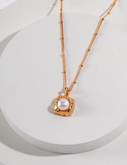Sterling Silver and Akoya Pearl Necklace | Mix Mix Style [Hot Seller]-Mix MIx Style