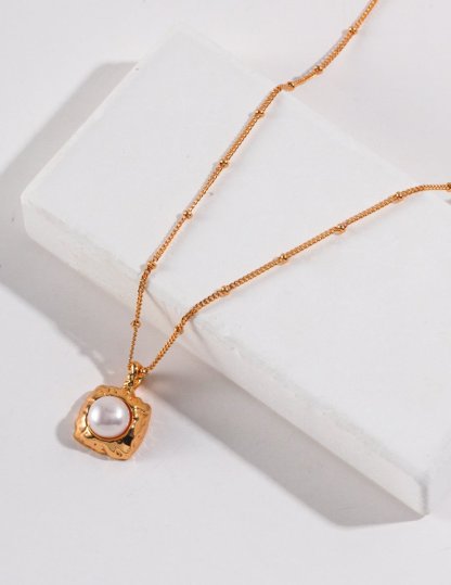 Sterling Silver and Akoya Pearl Necklace | Mix Mix Style [Hot Seller]-Mix MIx Style
