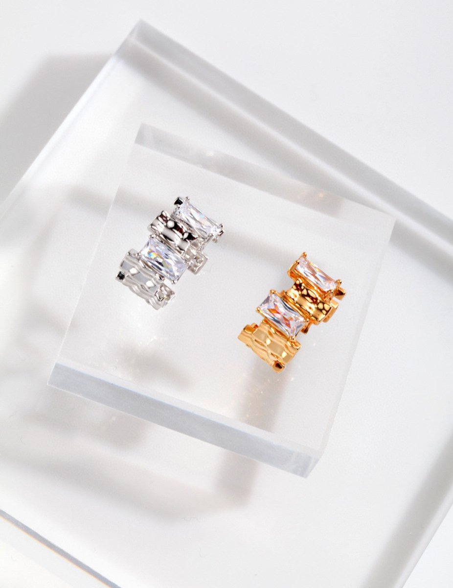 Sterling Silver and Stunning Moissanite Ring | Mix Mix Style-Mix MIx Style
