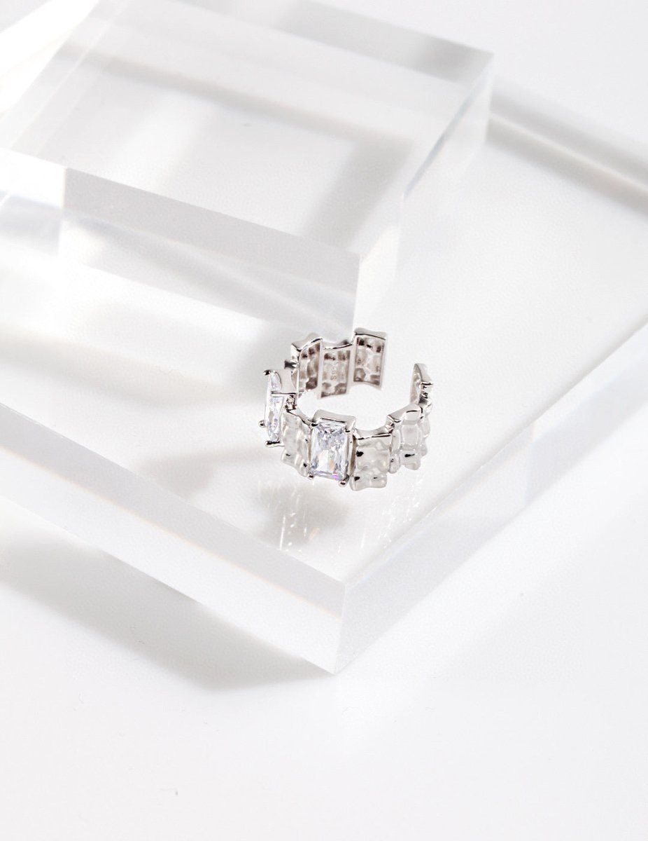 Sterling Silver and Stunning Moissanite Ring | Mix Mix Style-Mix MIx Style