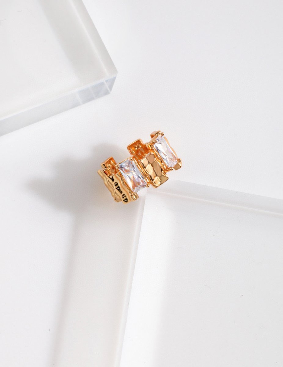 Sterling Silver and Stunning Moissanite Ring | Mix Mix Style-Mix MIx Style
