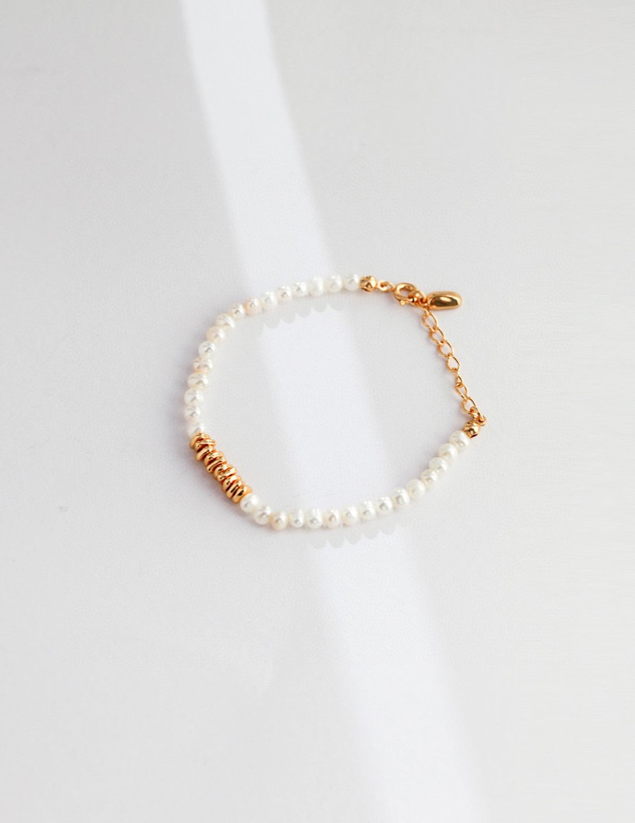 Elegant s925 Sterling Silver and Akoya Pearl Bead Bracelet | Mix Mix Style [Hot Seller]-Mix MIx Style